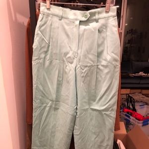 Escada mint new wool trousers